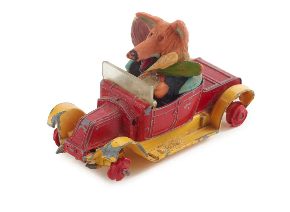 Toy car with Basil Brush