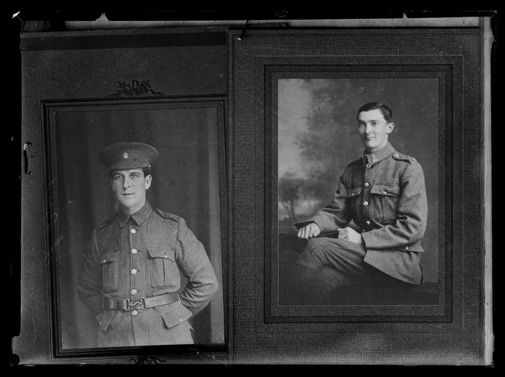 Copy of portraits of Lance Bridge and another soldier