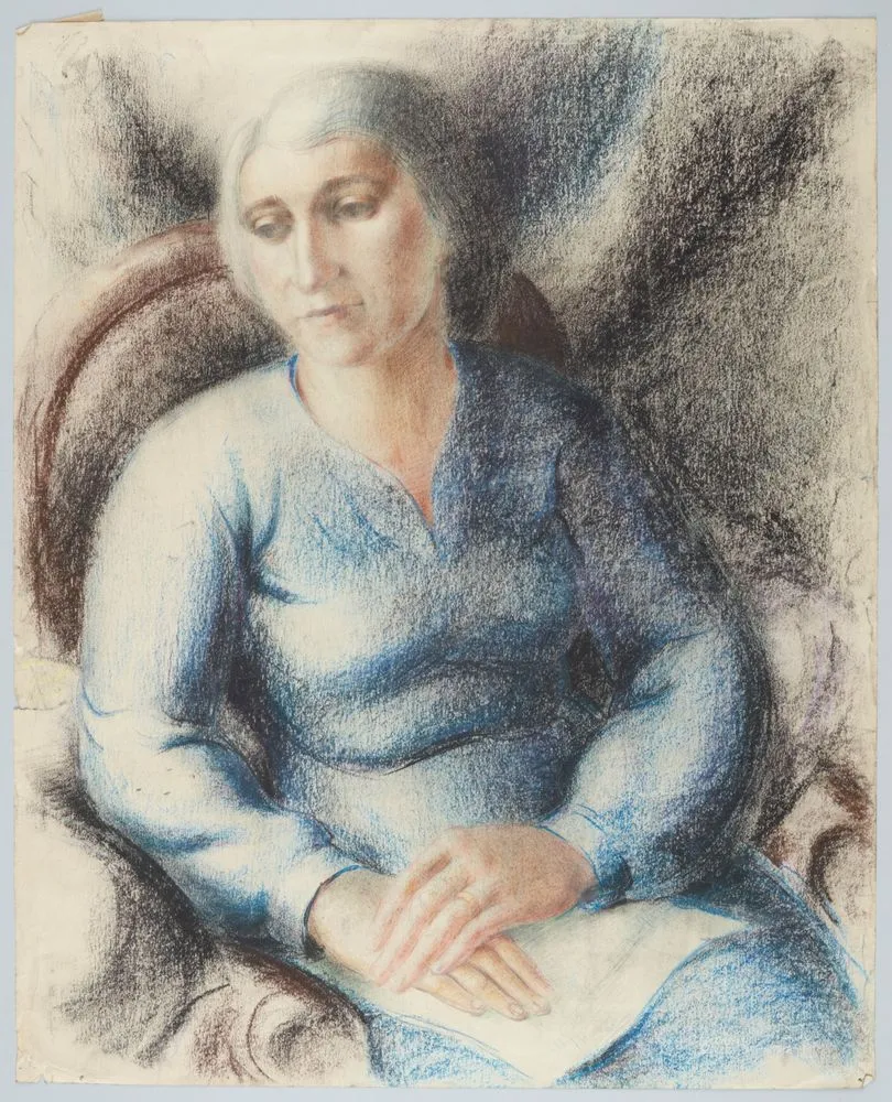 Portrait of a sitting woman