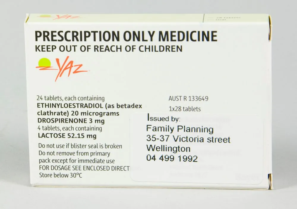 Yaz contraceptive pill