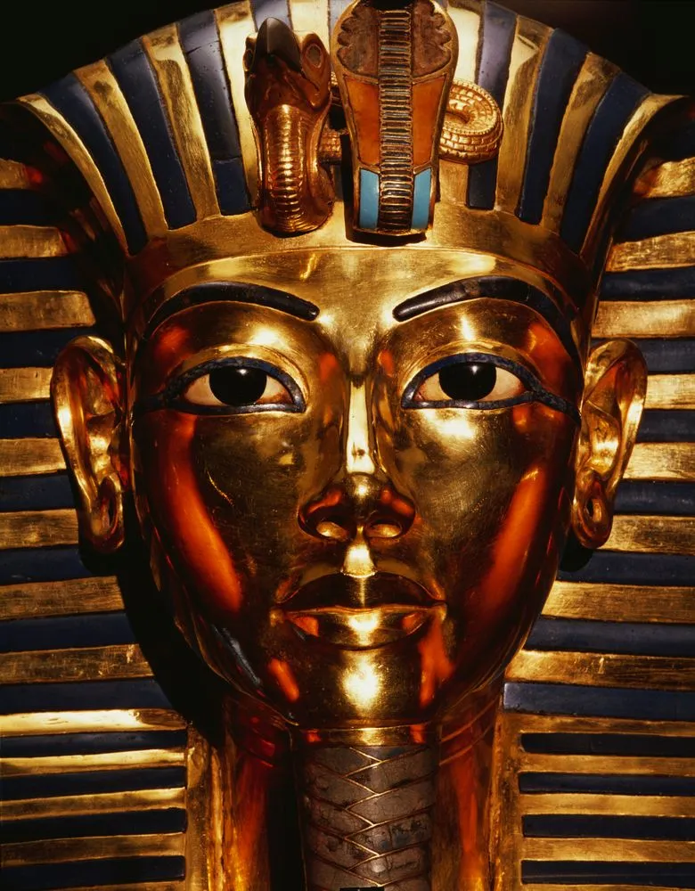 [gold mask of King Tutankhamun] (from a series on Egypt)