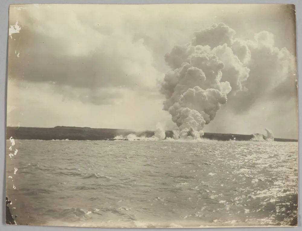 Eruption of Matavanu Volcano, Savai'i Island, Samoa