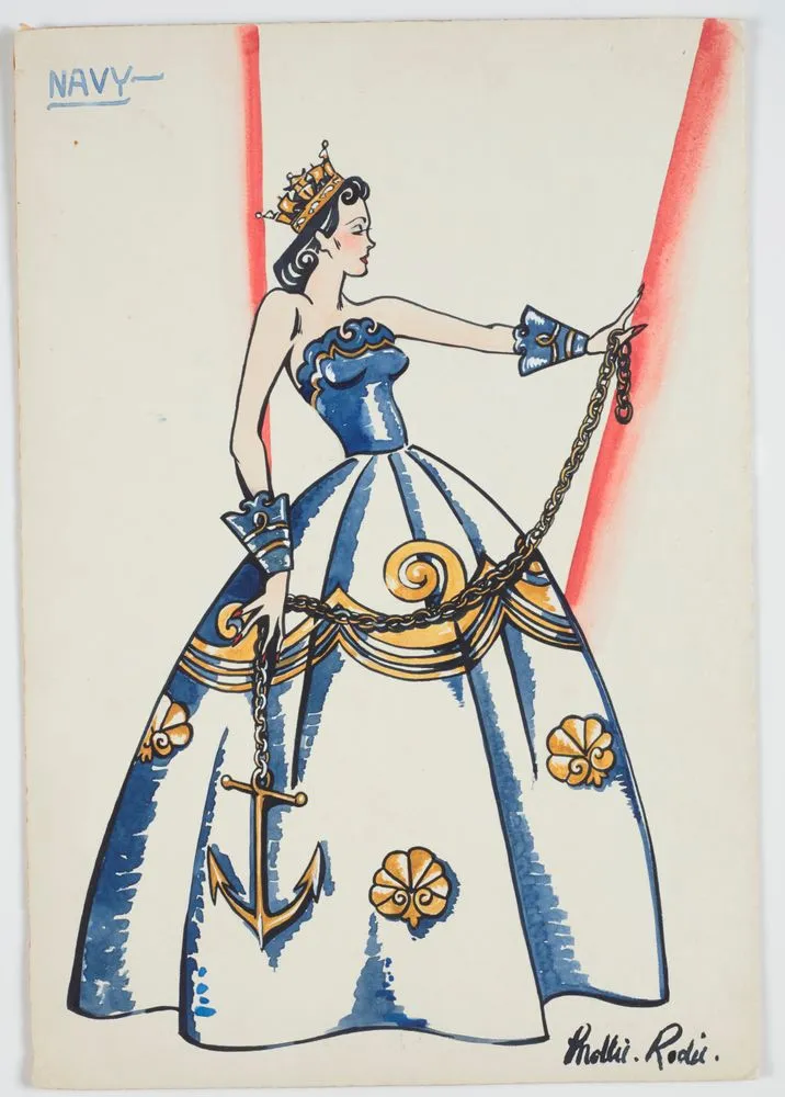 Costume design for Victory Queen Carnival, 'Navy'