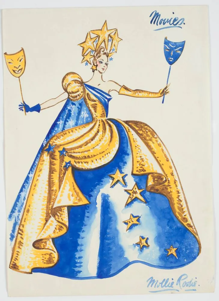 Costume design for Victory Queen Carnival, 'Movies'