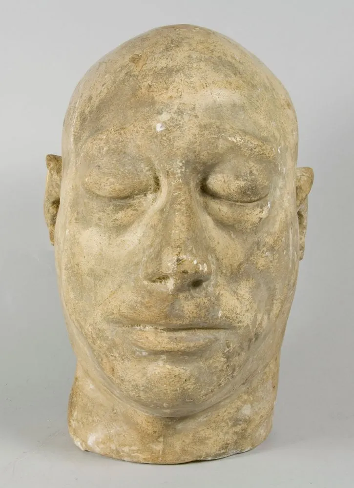 Death mask plaster cast