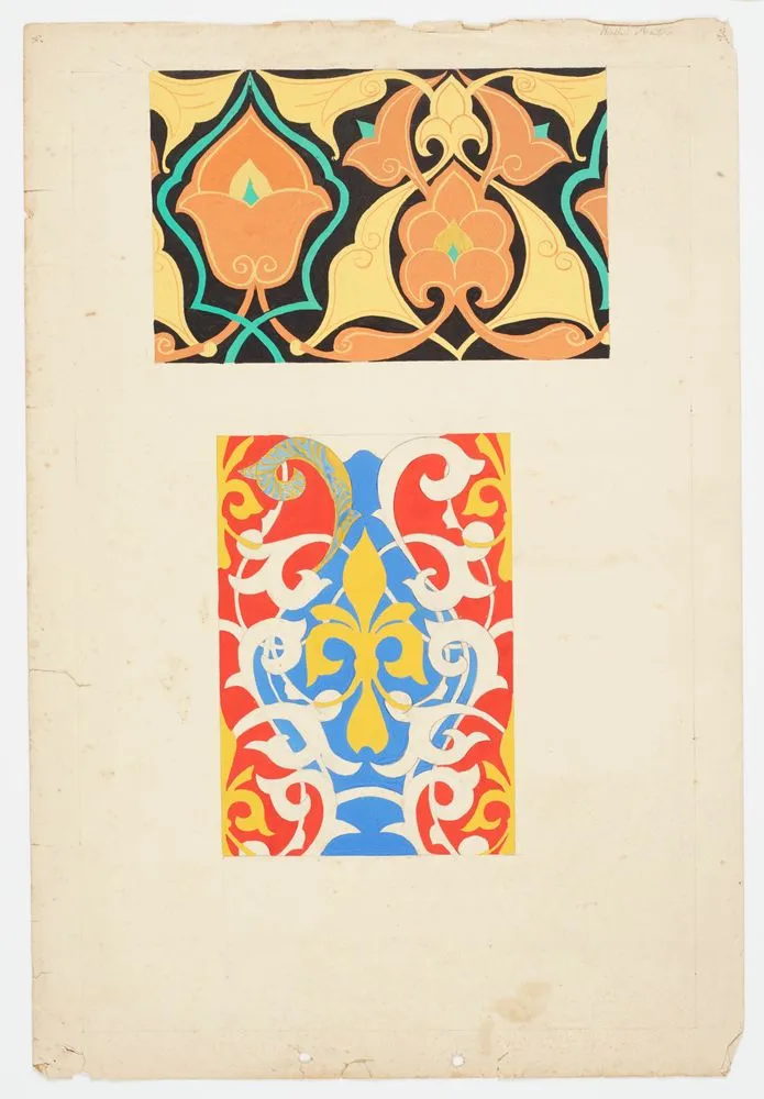 Design drawing - florid floral design