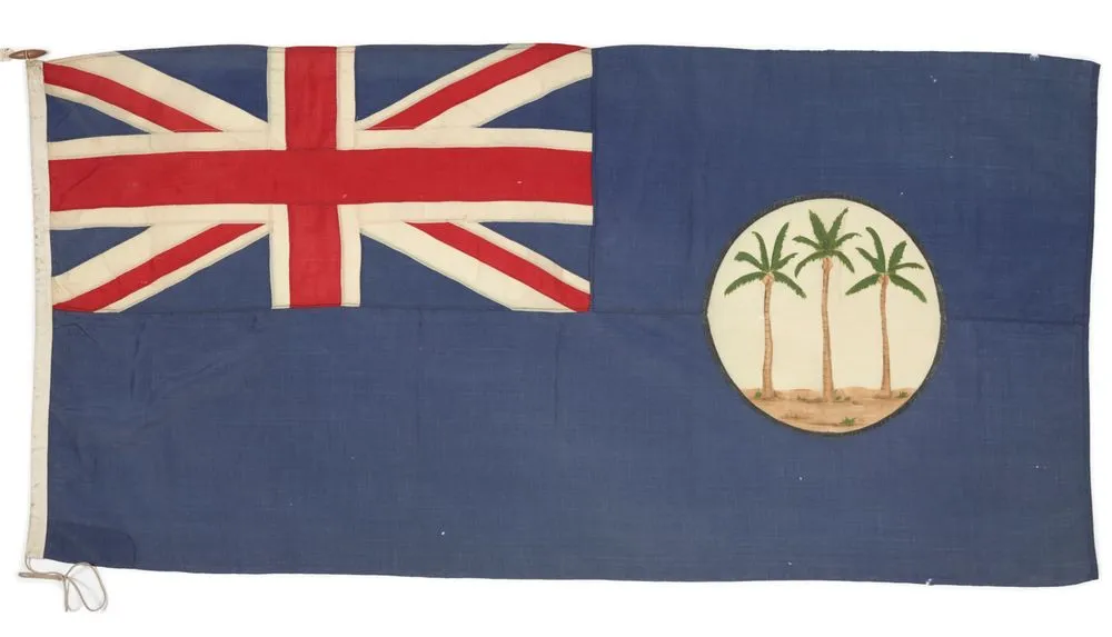 Flag ('defaced' blue ensign)