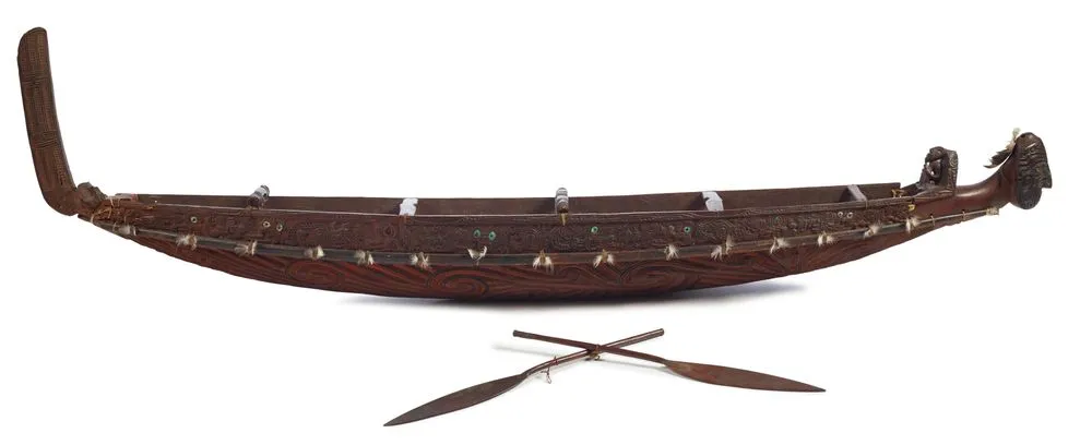 Waka taua (model war canoe)