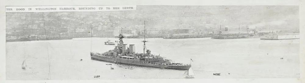 The Hood in Wellington harbour, rounding up to the berth. From the album: New Zealand Through the Camera