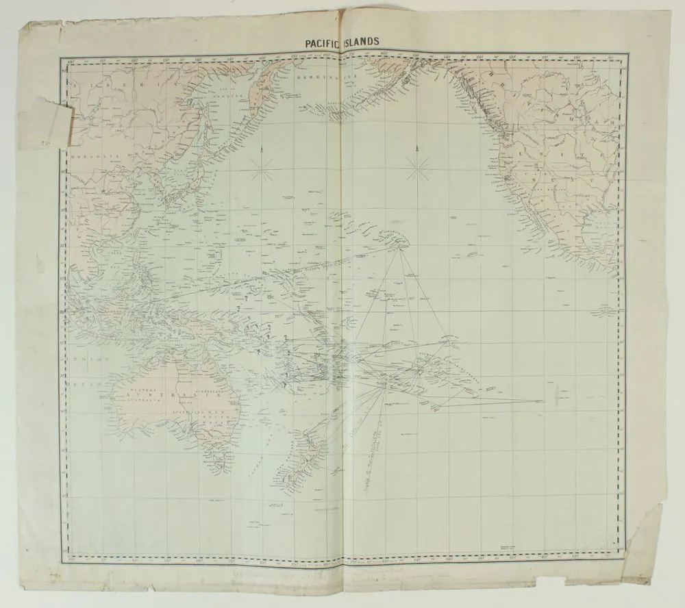 Map showing voyages of the Polynesian Navigators