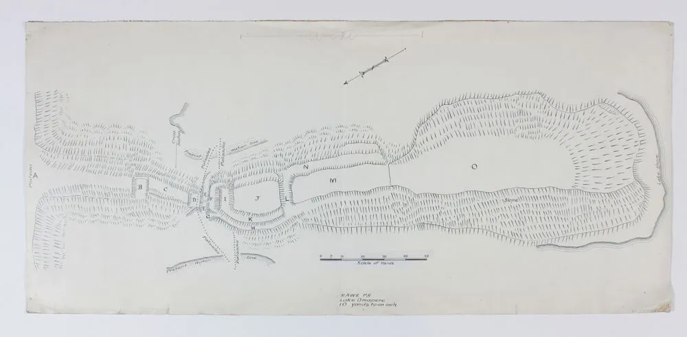 Plan of Mawe Pa, Lake Omapere