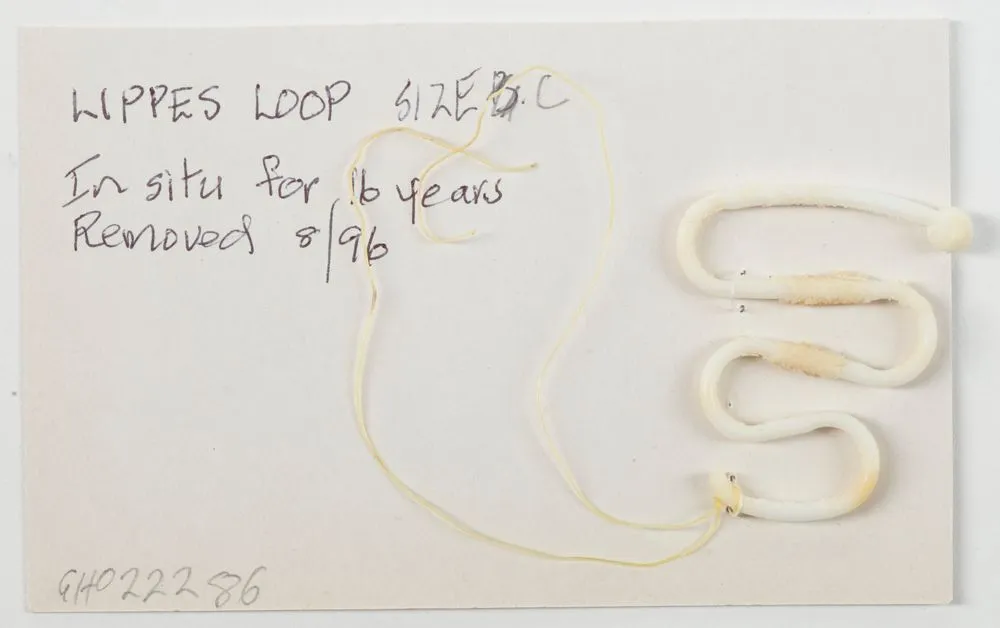 Lippes Loop intrauterine device (IUD)
