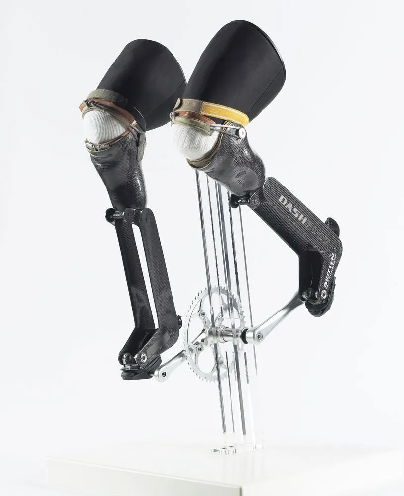 Prosthetic cycling legs