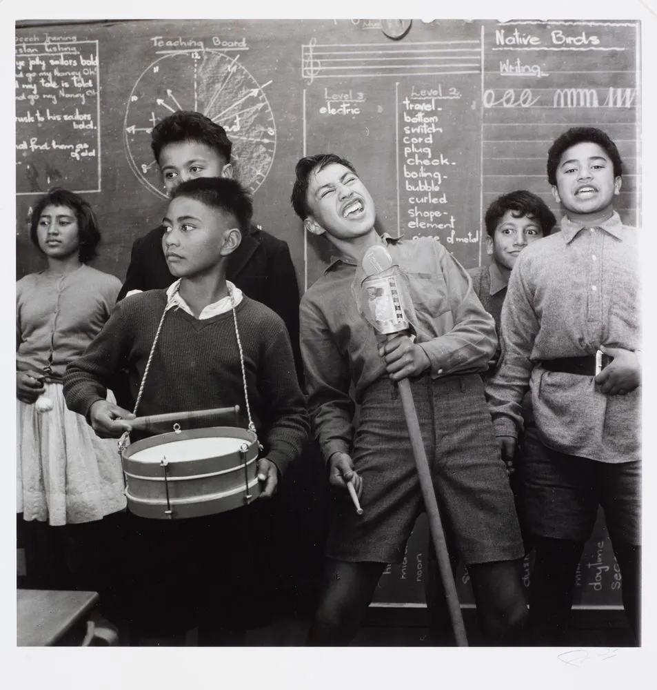 Students performing, Whatatutu Primary School, near Gisborne