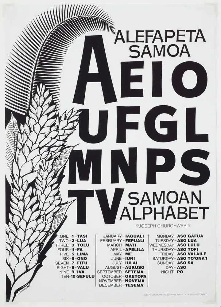 Churchward Alefapeta Samoa Poster