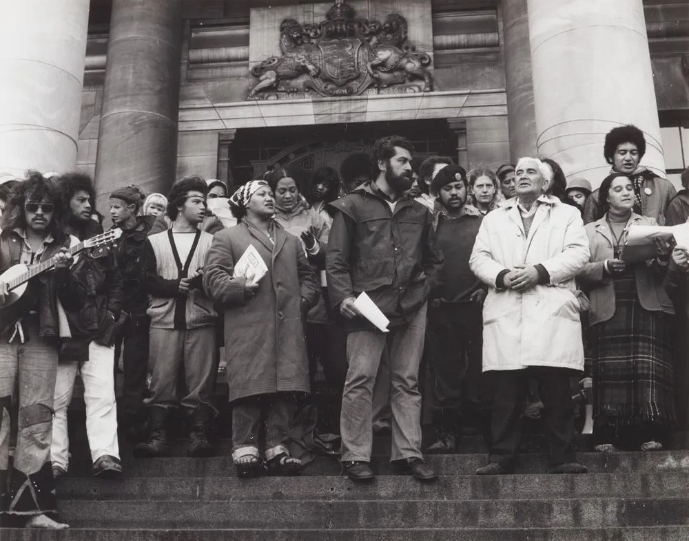 Maori Land March. Protest, Parliament.