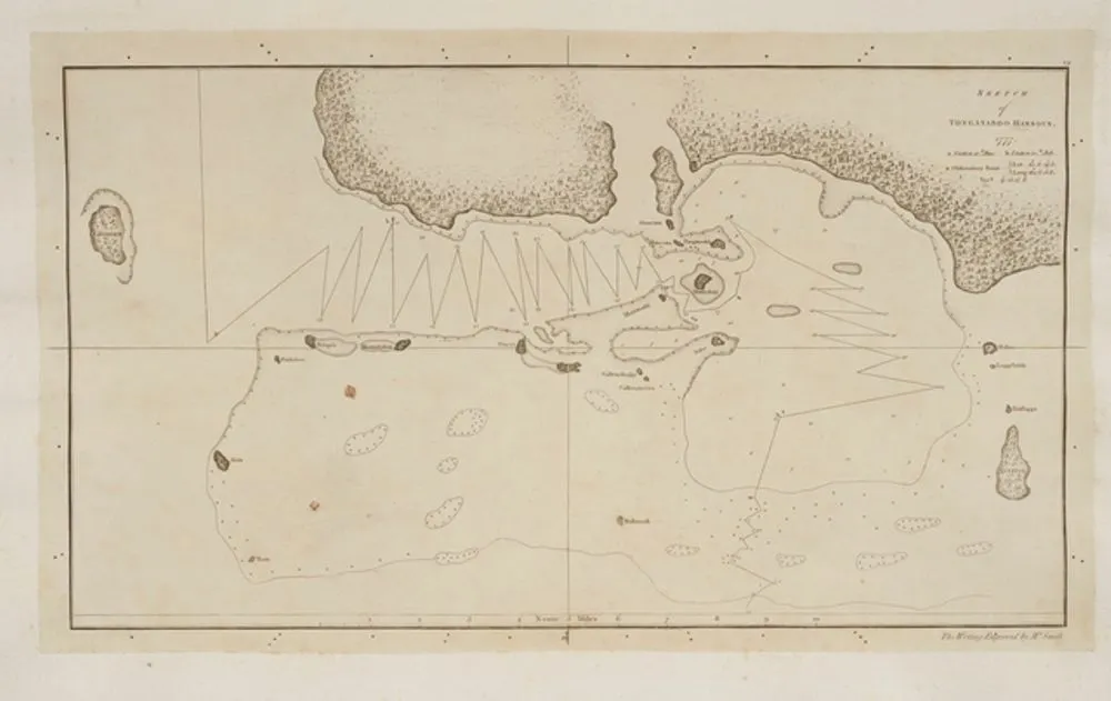 Sketch of Tongataboo Harbour. Plate 19. From the book: Folio of Plates to Captain Cook's Voyages