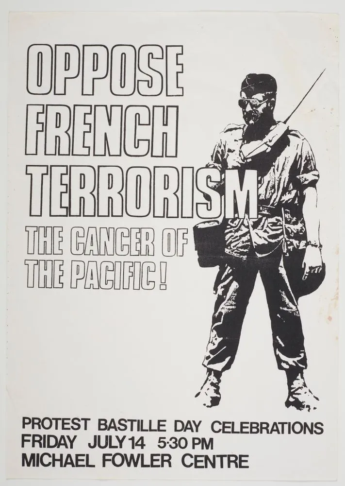 Poster, 'Oppose French Terrorism'