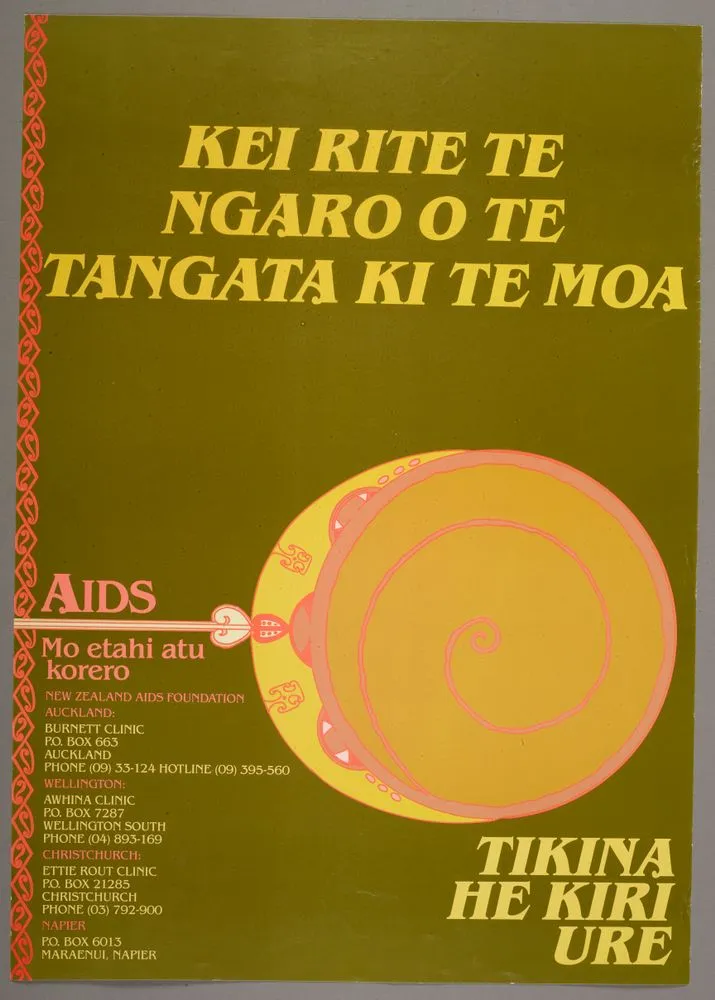 'Kei Rite Te Ngaro O Te Tangata Ki Te Moa' poster