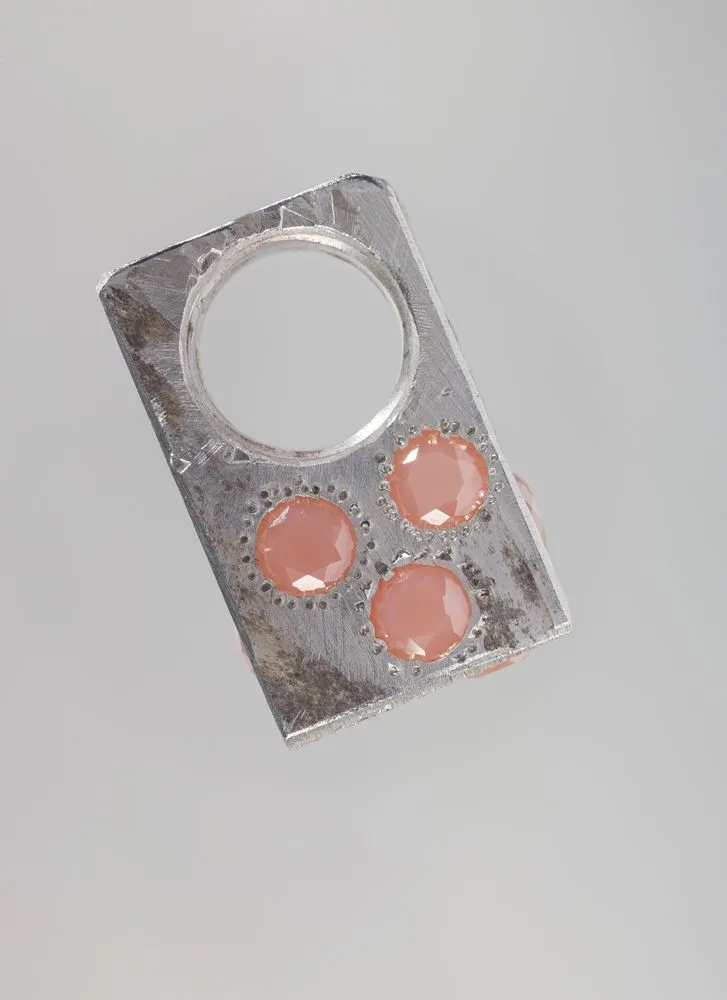 Pink Cubic Zirconia Ring