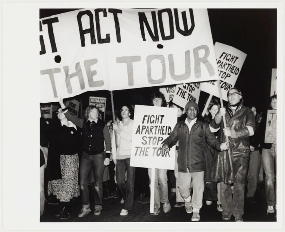 Anti Springbok tour demonstration