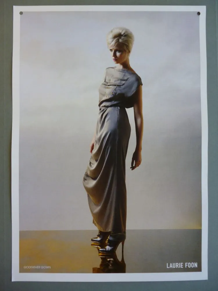 Showcards for the Necklace of Raindrops (Summer 2008-2009) Laurie Foon fashion collection