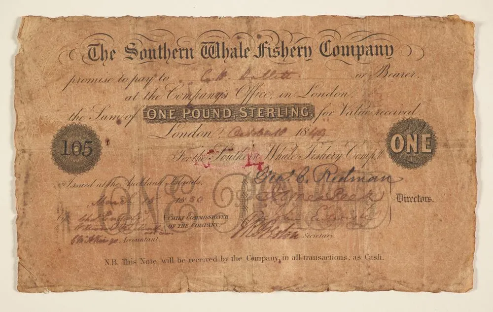 Promissory One Pound Note