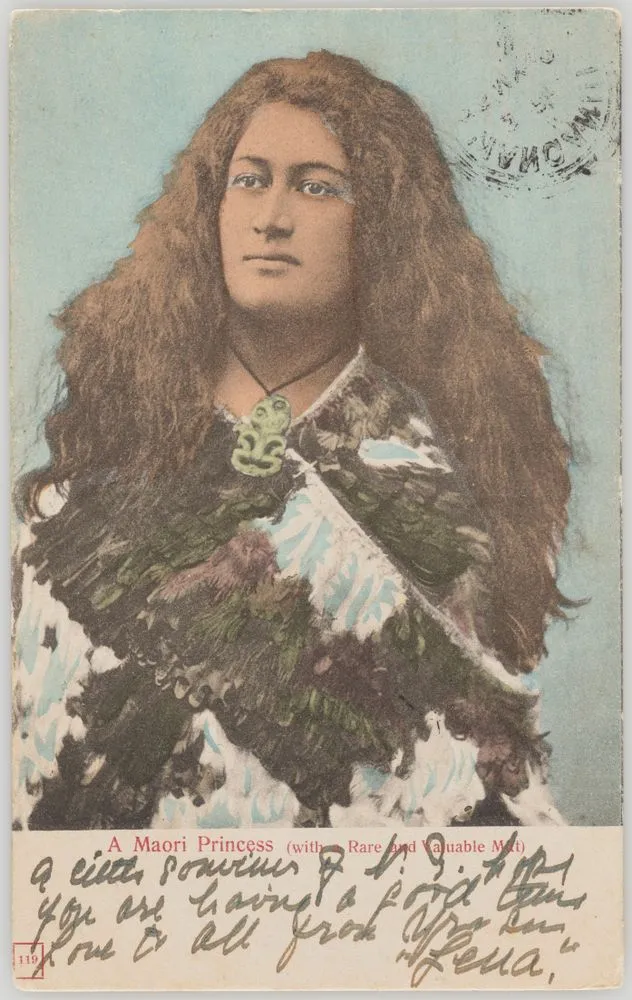 A Maori Princess (with Rare and Valuable Mat)