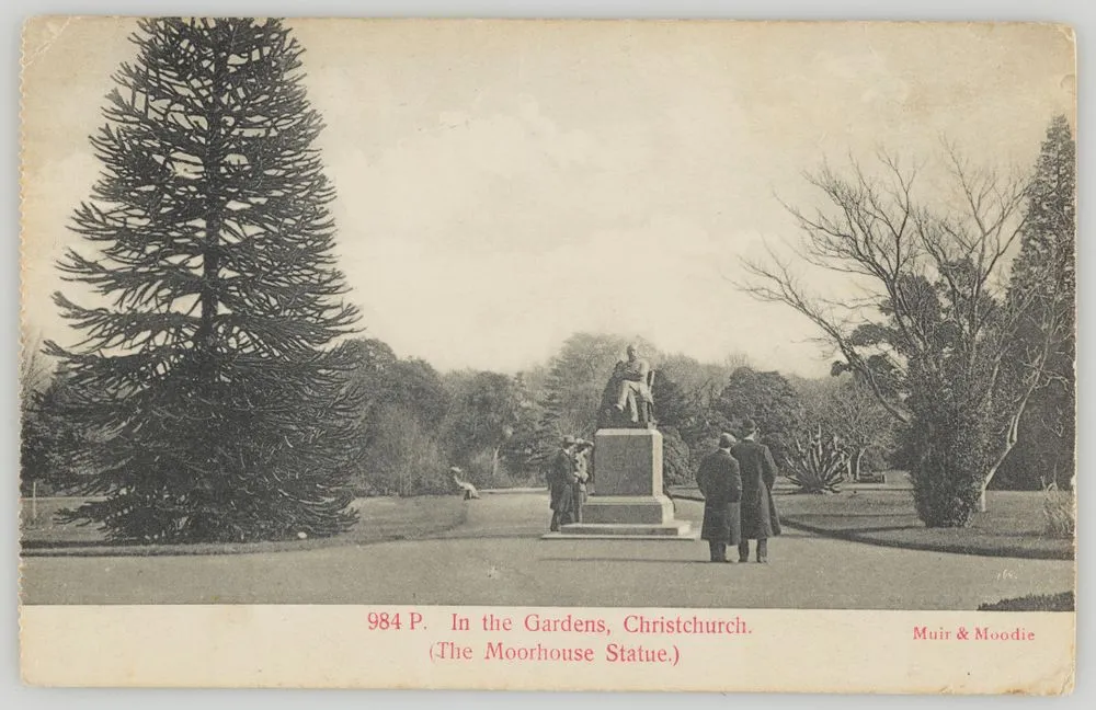 In the Gardens, Christchurch (The Moorhouse Statue)