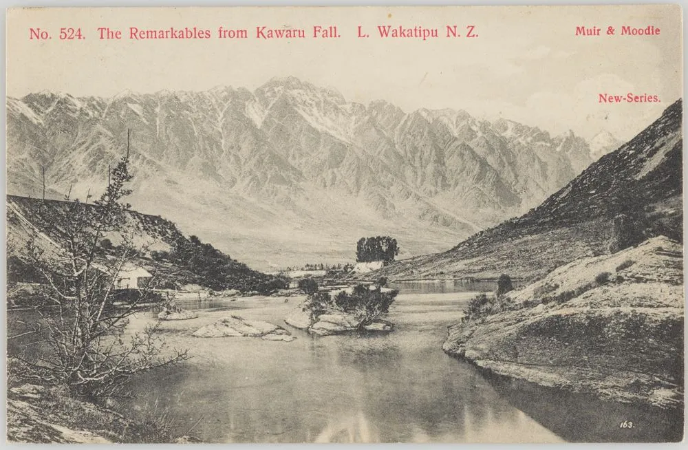 The Remarkables from Kawaru Fall, Lake Wakatipu, New Zealand