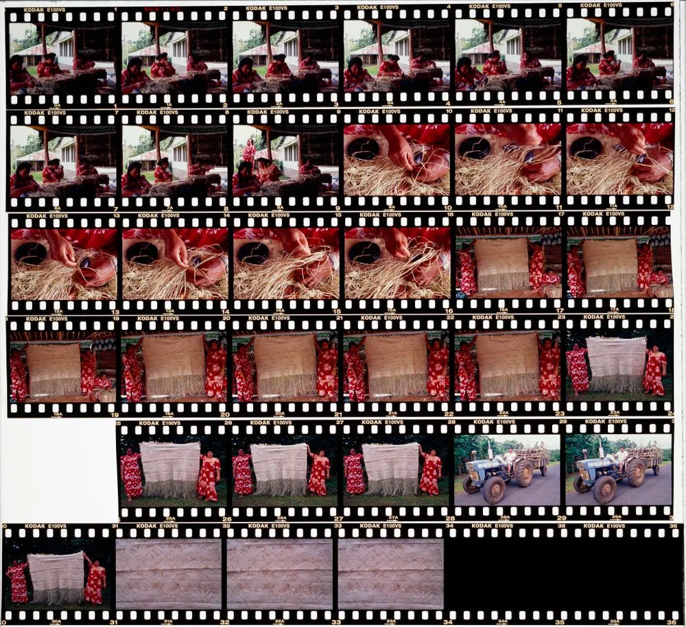 Group of women weaving, Siumu Sasde, Upolu, Samoa