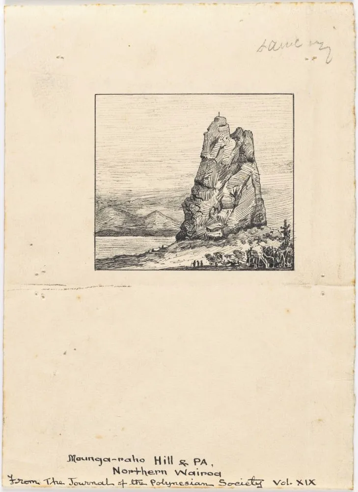 Maunga-raho hill and Pa, Northern Wairoa