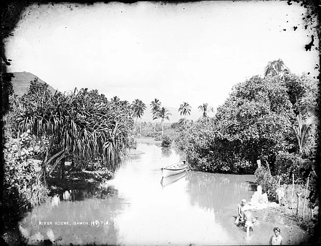 River scene, Samoa