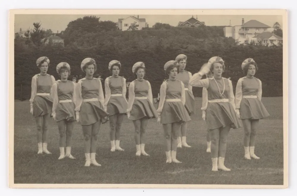 Majorettes marching