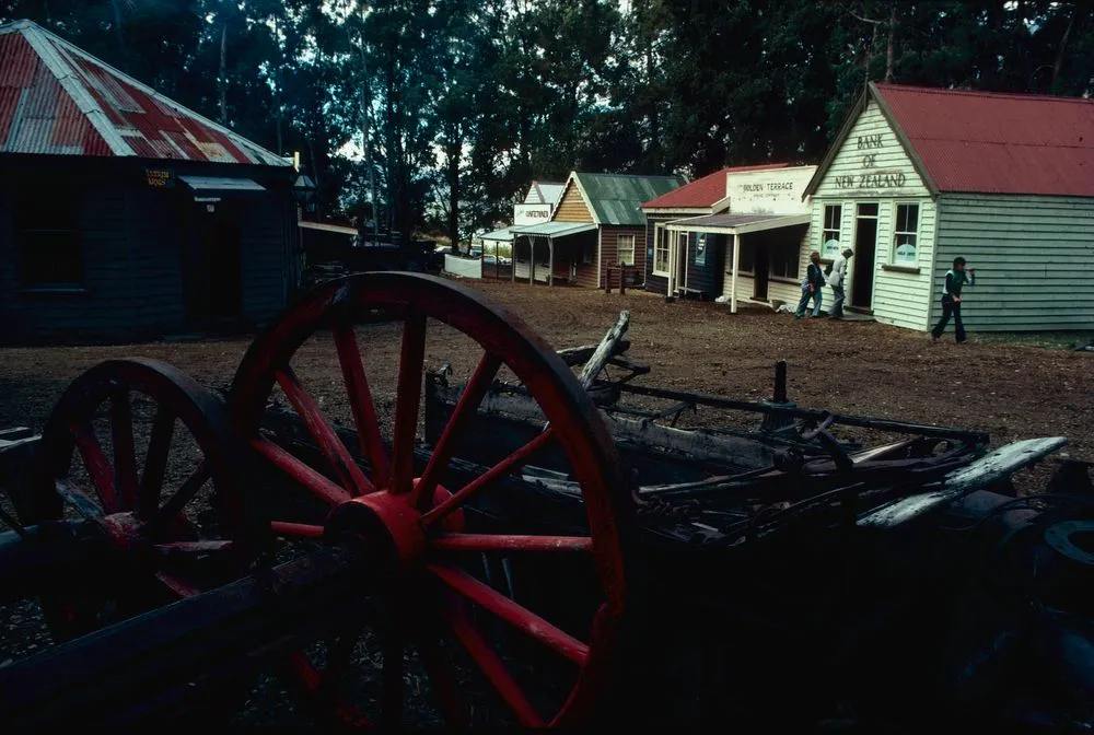 New Zealand Historic Buildings: Golden Terrace Mining Town near Queenstown