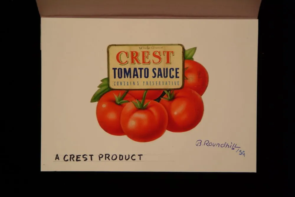 Original design for Crest Tomato Sauce