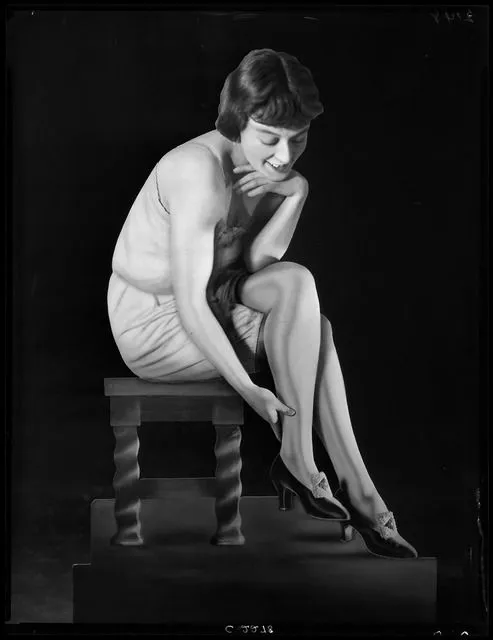 Publicity photograph for Bonds Hosiery