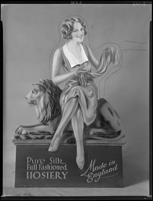 Publicity photograph for Pure Silk Hosiery