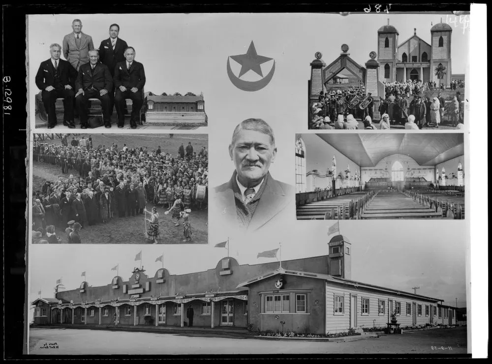 Four Quarters of Ratana with a portrait of Tahu Potiki Wiremu Ratana