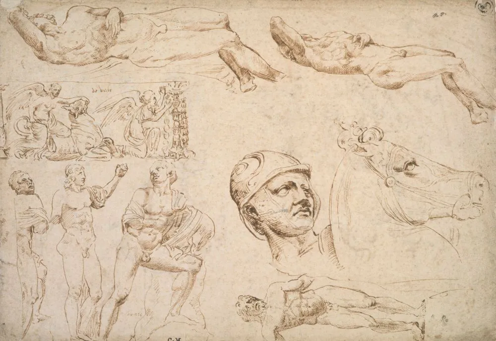 Study after an antique frieze of the Labours of Hercules