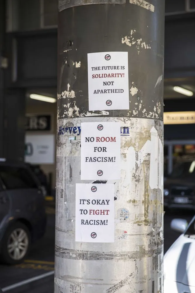 Organise Aotearoa posters, Tory Street, Wellington
