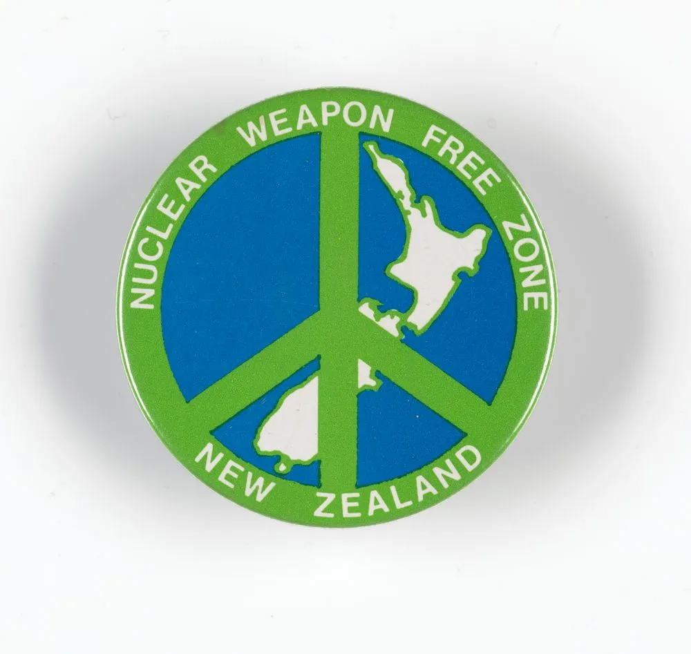 'Nuclear Weapon Free Zone' badge
