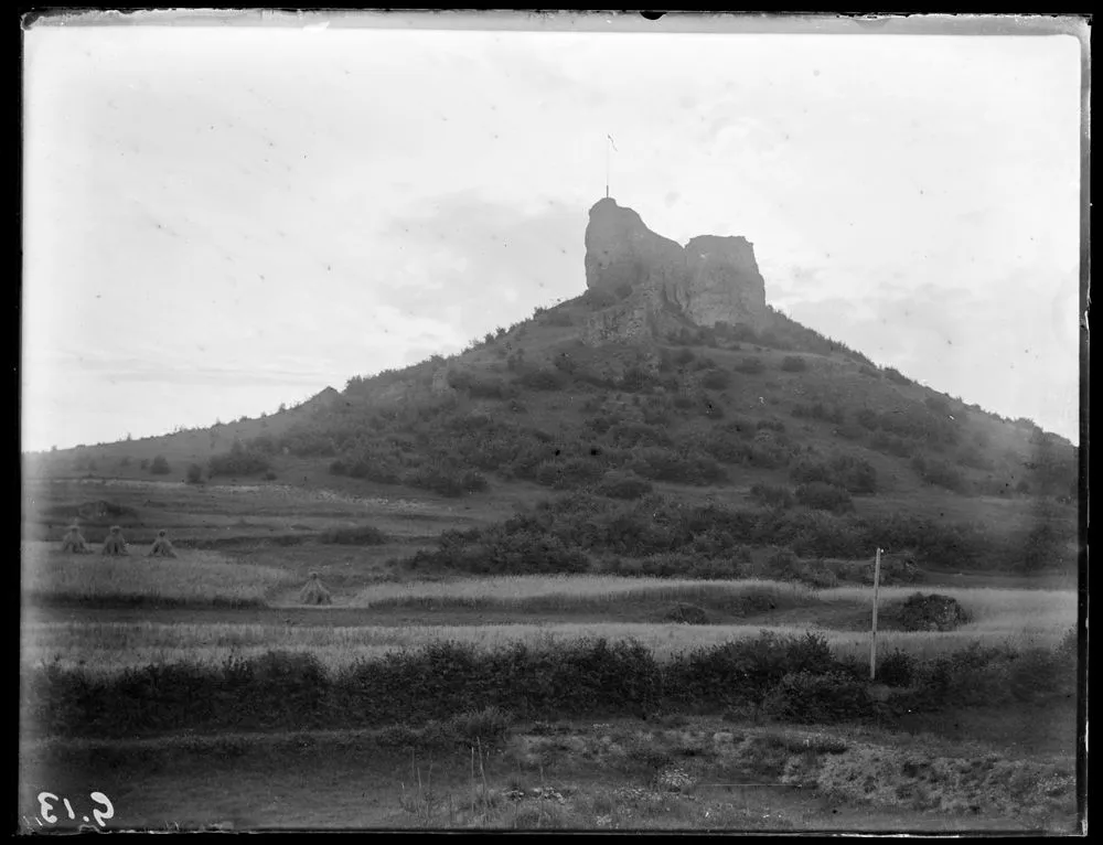 Rocky outcrop on hill