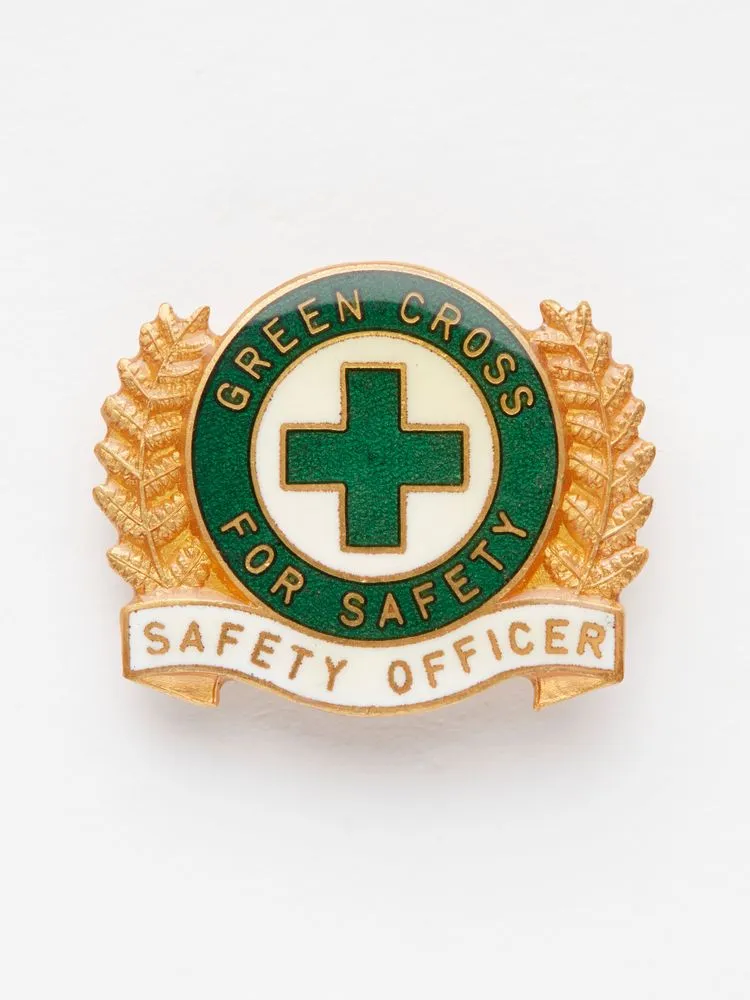 Green Cross For Safety - Safety Officer badge