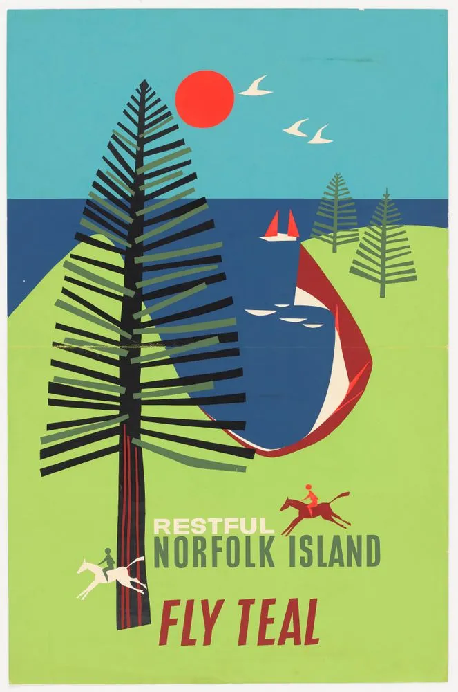 Poster, 'Restful Norfolk Island'