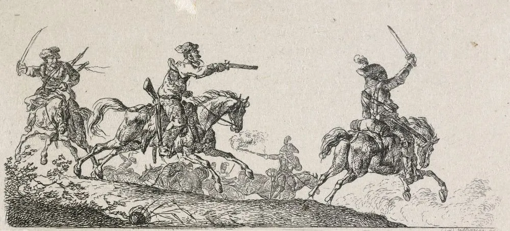A cavalry fight