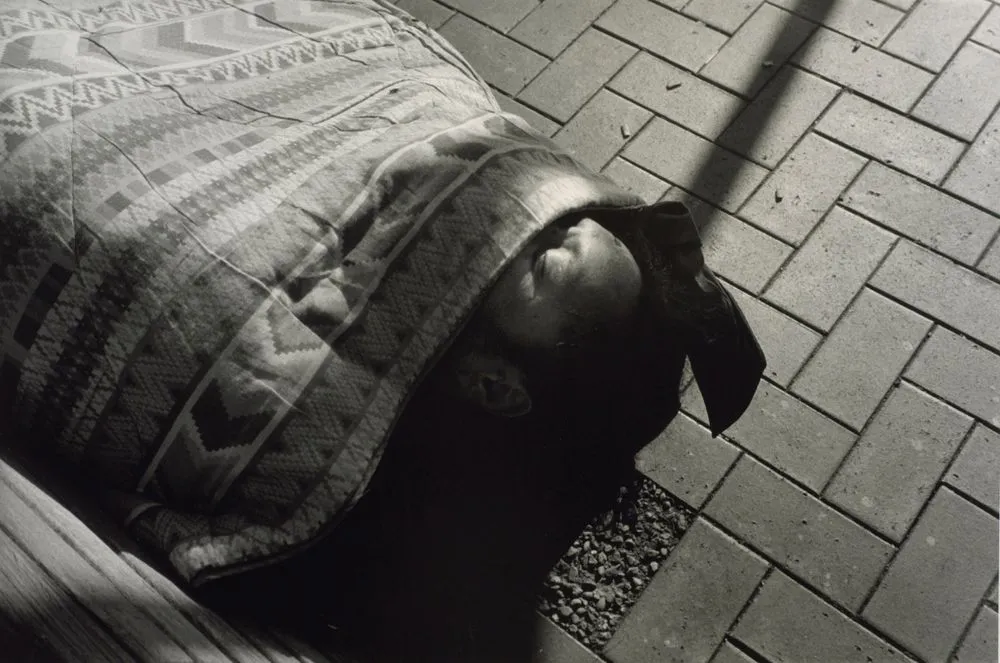 Untitled, no.7 (man sleeping on street bench). From the series: Public