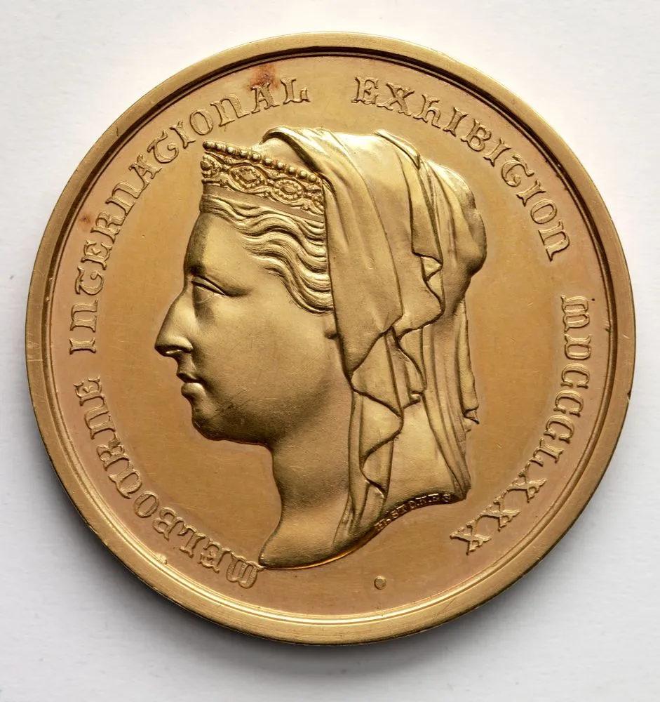 Gold Medal, Melbourne International Exhibition, 1880.