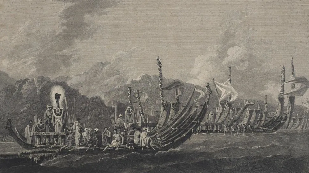 The fleet of Otaheite assembled at Oparee