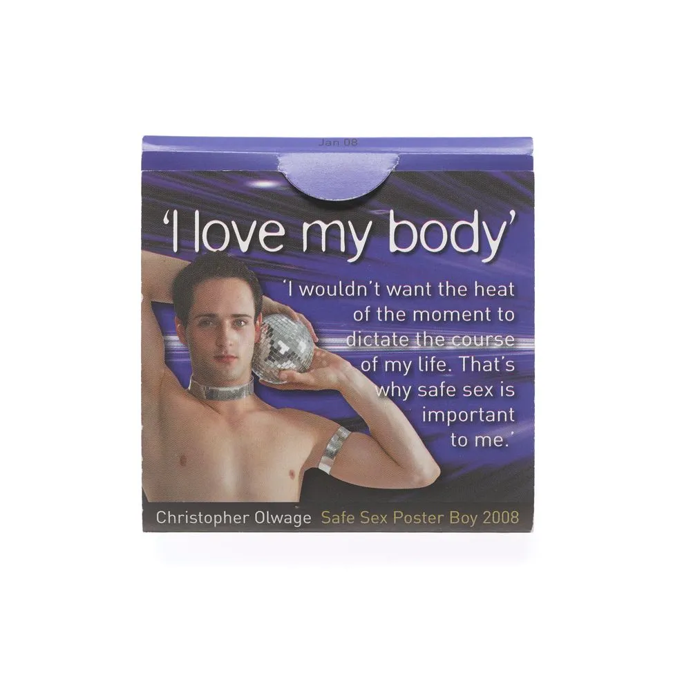 Safe Sex Poster Boy condom packet